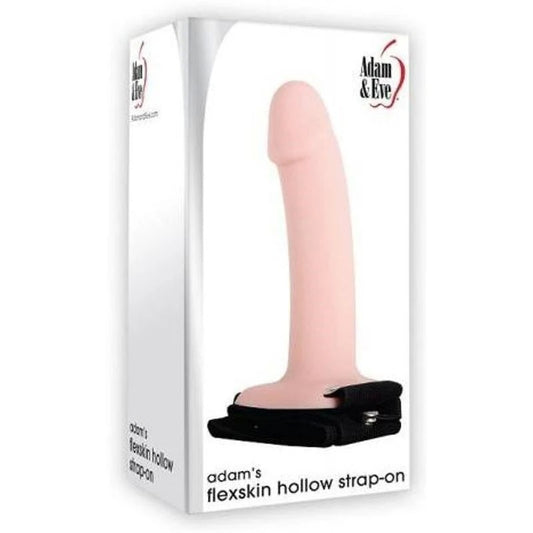 Adam and Eve Adams Flexskin Hollow Strap-On with Extensions - Strap On Sextoys