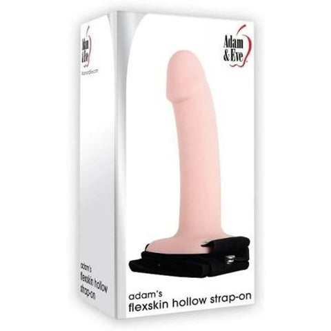 Adam and Eve Adams Flexskin Hollow Strap-On with Extensions - Strap On Sextoys