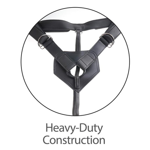 King Cock Strap-On Two Cocks One Hole 7 Inch Realistic Cock - Strap On Sextoys