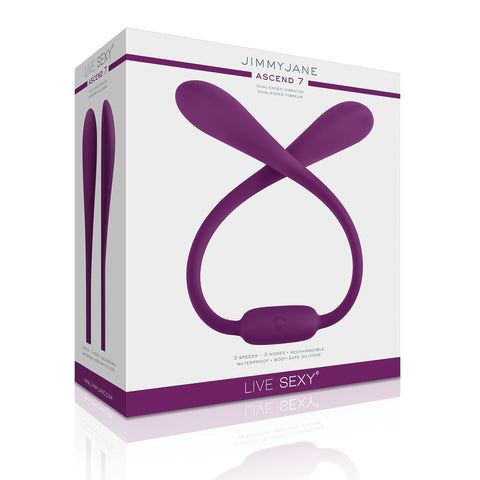 Jimmyjane Live Sexy Ascend 7 Purple Silicone Massager - Personal Massagers