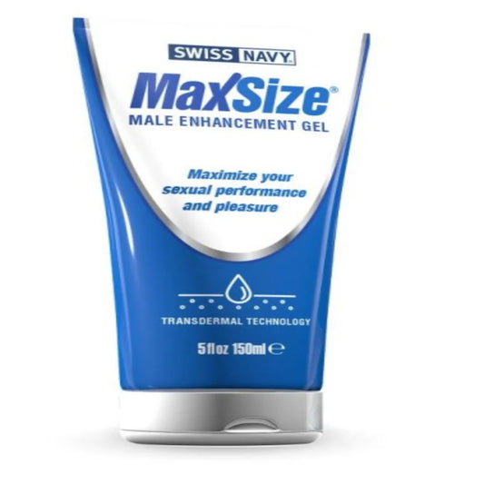 Swiss Navy Max Size Cream 5oz/147ml Tube Delay and Excite Sprays