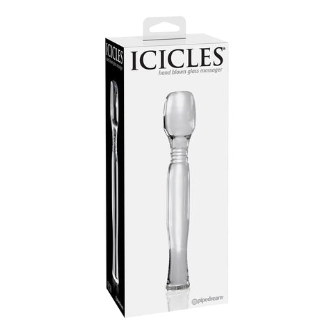 Pipedream Icicles No 58 Glass Body Wand Massager - Glass Sex Toys