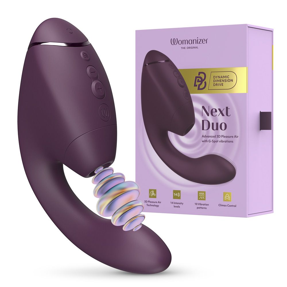 Womanizer Next Duo Clitoral and G-Spot Stimulator Clit Ticklers and Pulsators