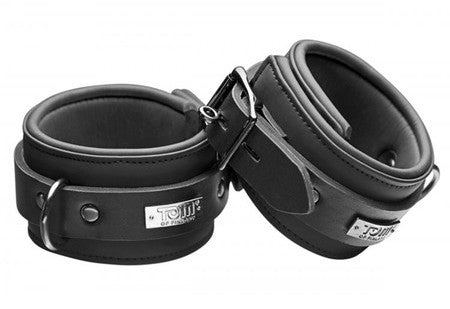 Tom of Finland Neoprene Ankle Cuffs with Lock - Cuffs and Restraints