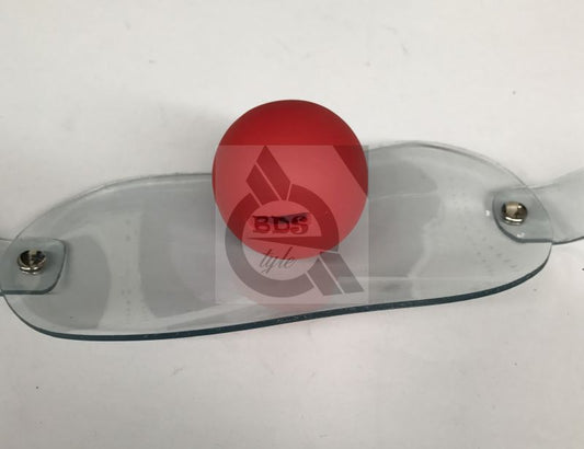 Transparent String Mouth Red Ball Gag - Bondage Gags and Bits