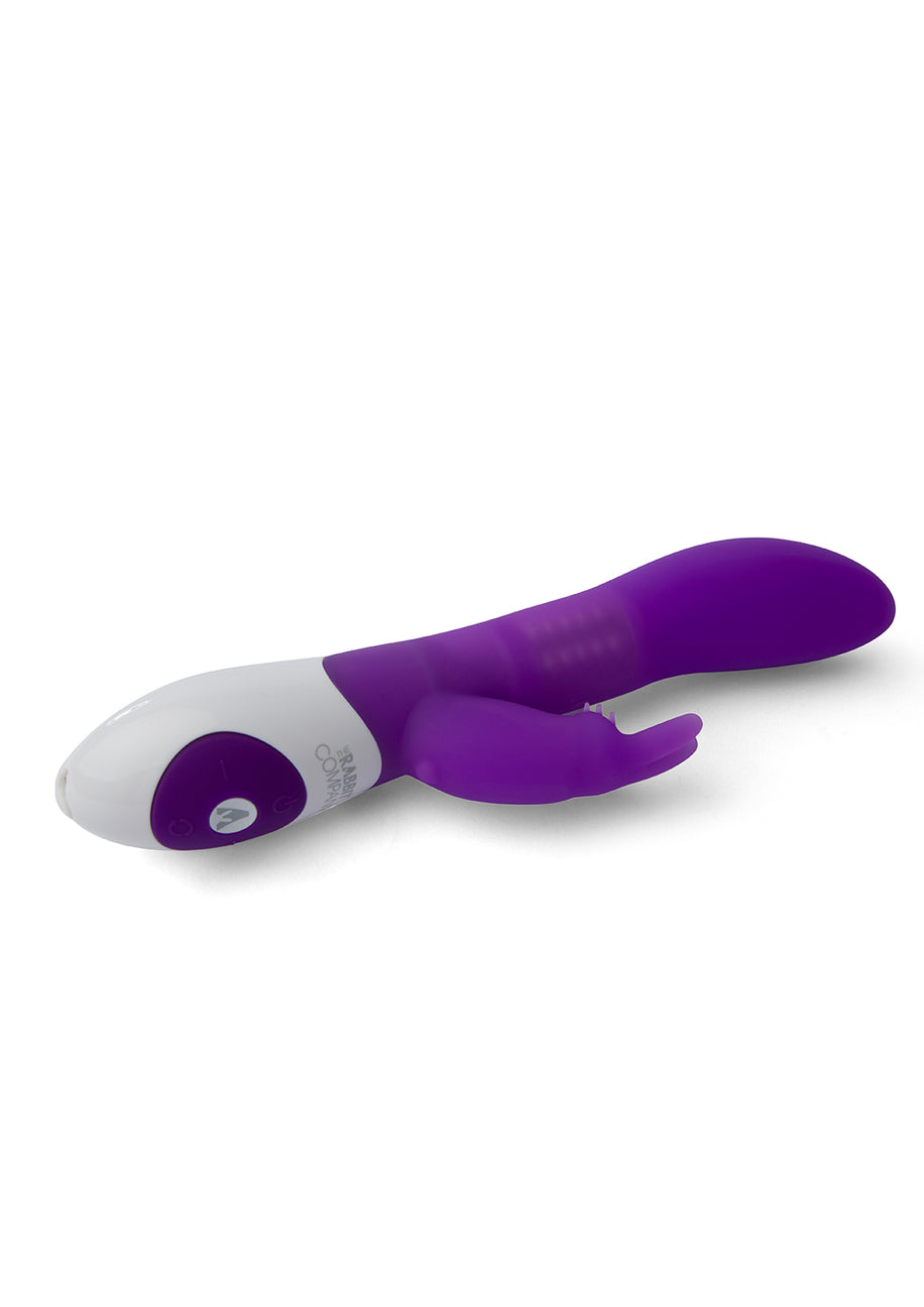 The Rabbit Company The Beaded USB Rechargeable Rabbit Vibrator Purple Rabbit Vibrators