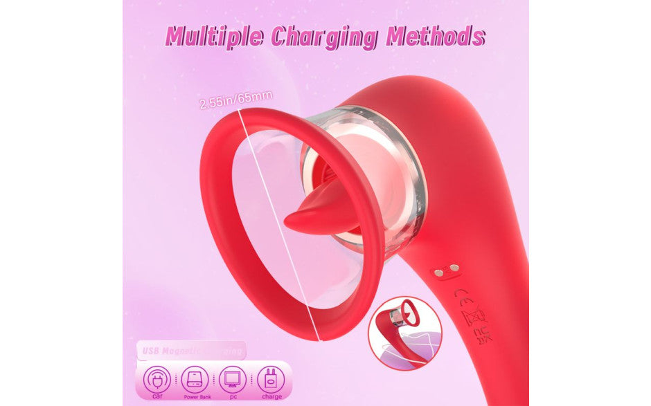 S-Hande Trumpet 3-in-1 Sucking Licking Vibrating Stimulator - Clit Ticklers and Pulsators