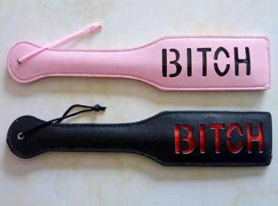 Twisted Knuckle Paddle with BITCH inlayed - Paddles And Slappers