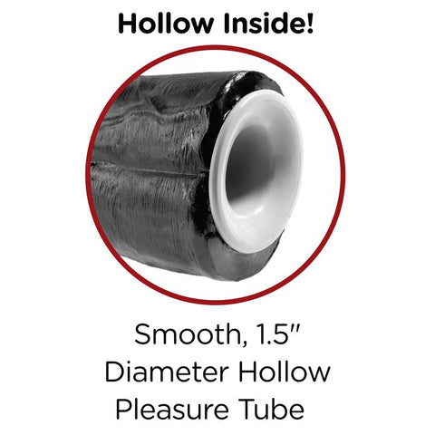 King Cock 11 Inch Two Cocks One Hole Hollow Strap-on System - Realistic Dildos