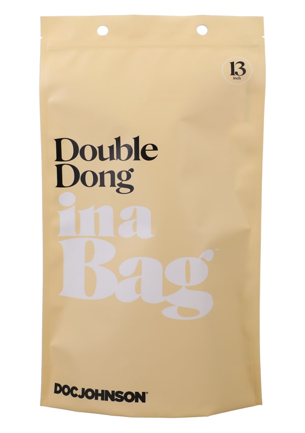 Doc Johnson 13 inch Realistic Double Dong In A Bag Double Ender
