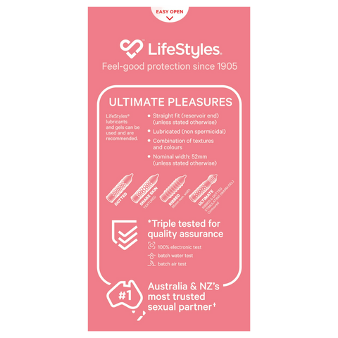 LifeStyles ULTIMATE Pleasures Condoms 20s - Condoms