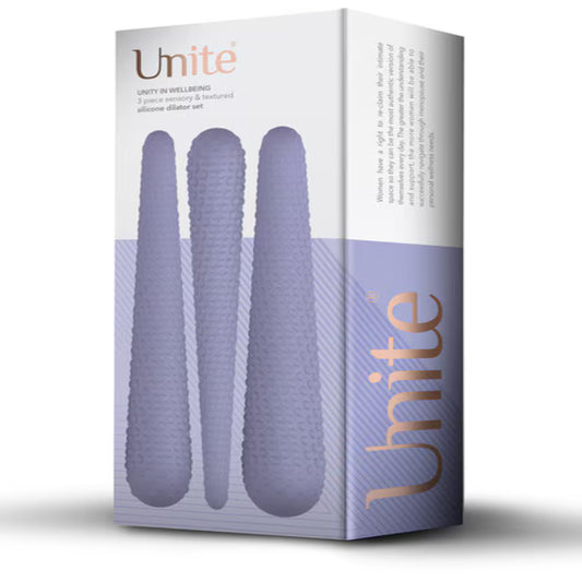 Rocks Off Unite - Textured Silicone Dilator Set for Gradual Progression Love Eggs and Kegel Exercisers