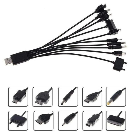 USB Multiple Cable Charger - Vibrator Accessories