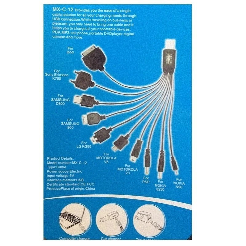 USB Multiple Cable Charger Vibrator Accessories