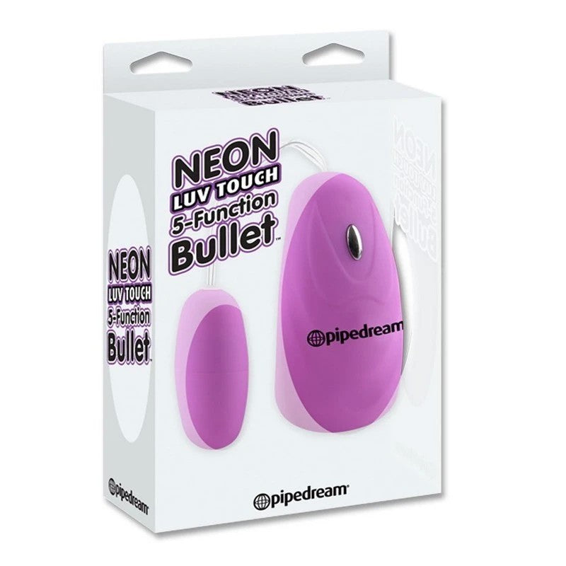 Pipedream Neon Luv Touch 5 Function Bullet Vibrator Bullet Vibrators