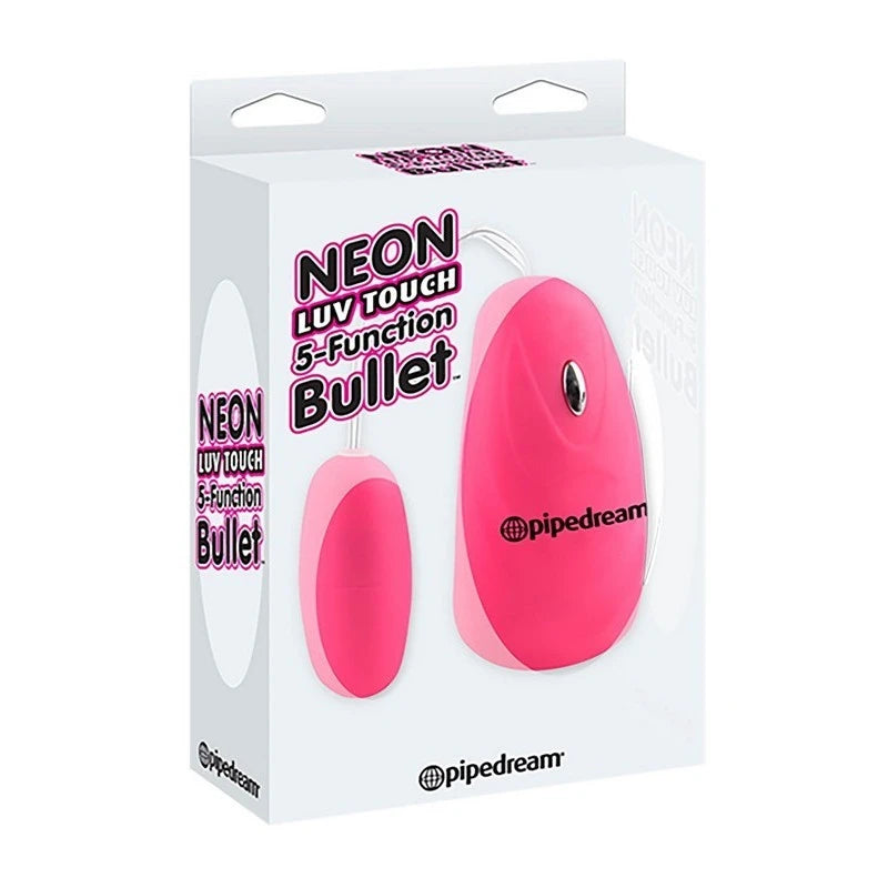Pipedream Neon Luv Touch 5 Function Bullet Vibrator Bullet Vibrators