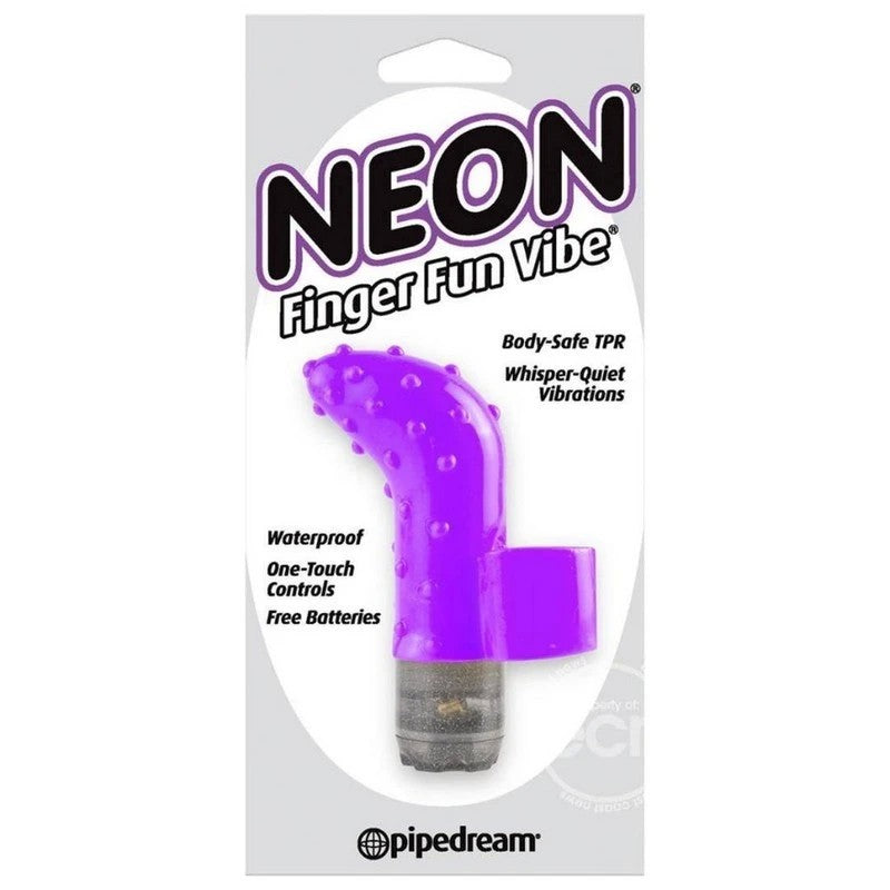 Pipedream Neon Finger Fun Adult Massager Finger and Tongue Vibrators