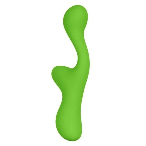 Lust By Jopen L16 Silicone Rabbit Vibrator Green - Prostate Toys