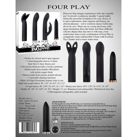 Evolved Four-in-One Pleasure Stimulator - Sex Kits