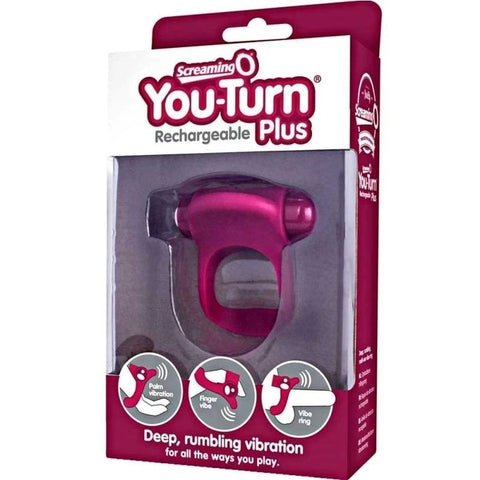 Screaming O You-Turn Rechargeable Plus Merlot - Cock Rings
