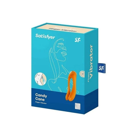 Satisfyer Candy Cane Waterproof Full Body Finger Vibrator - Anal Dildos