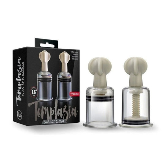 Temptasia Adjustable Pleasure Suckers - Heighten Your Senses Nipple and Clit Clamps