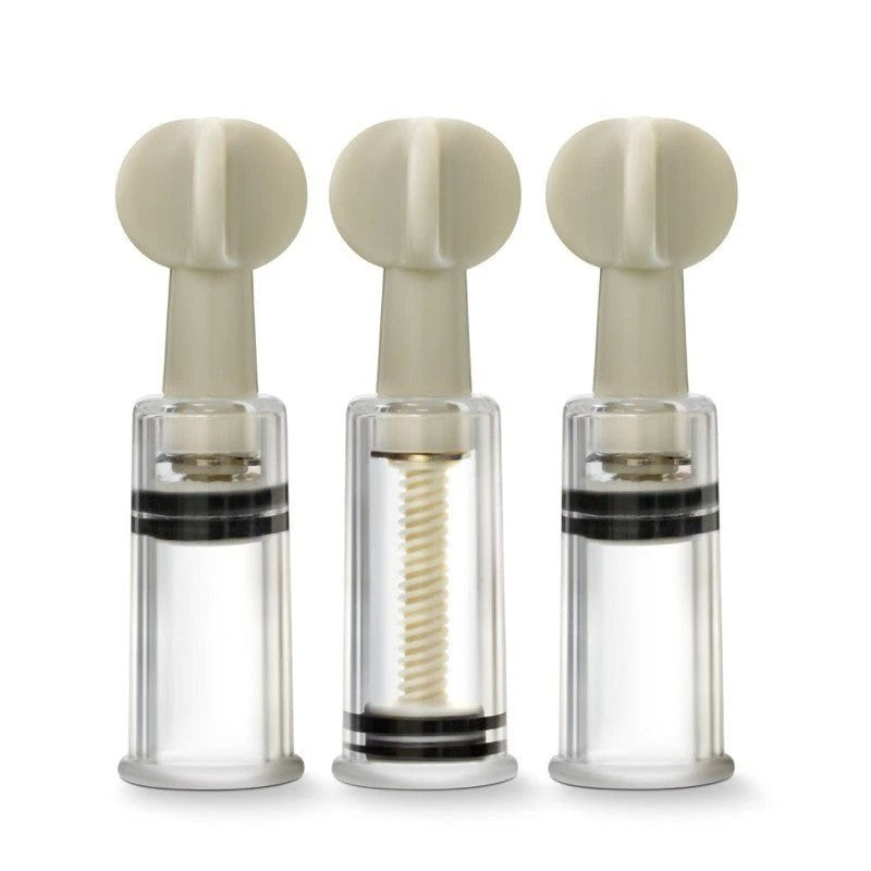Temptasia Clit & Nipple Twist Suckers - Customizable Suction for Heightened Sensitivity Nipple and Clit Clamps