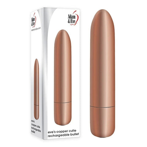Adam & Eve Copper Cutie - Stylish Vibrator for Sensual Solo or Duo Play - Bullet Vibrators