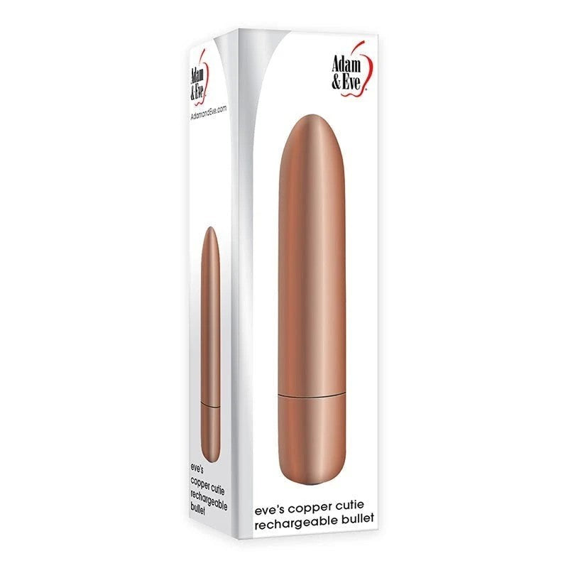 Adam & Eve Copper Cutie - Stylish Vibrator for Sensual Solo or Duo Play Bullet Vibrators