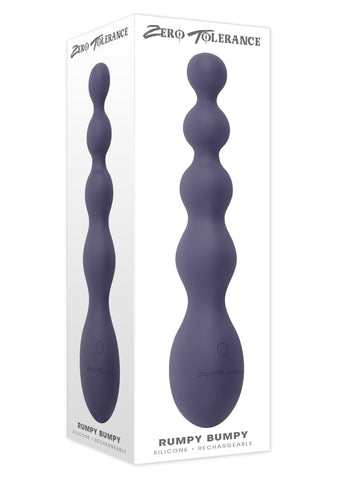 Zero Tolerance Rumpy Bumpy Vibrating Anal Bead Purple - Anal Beads and Balls