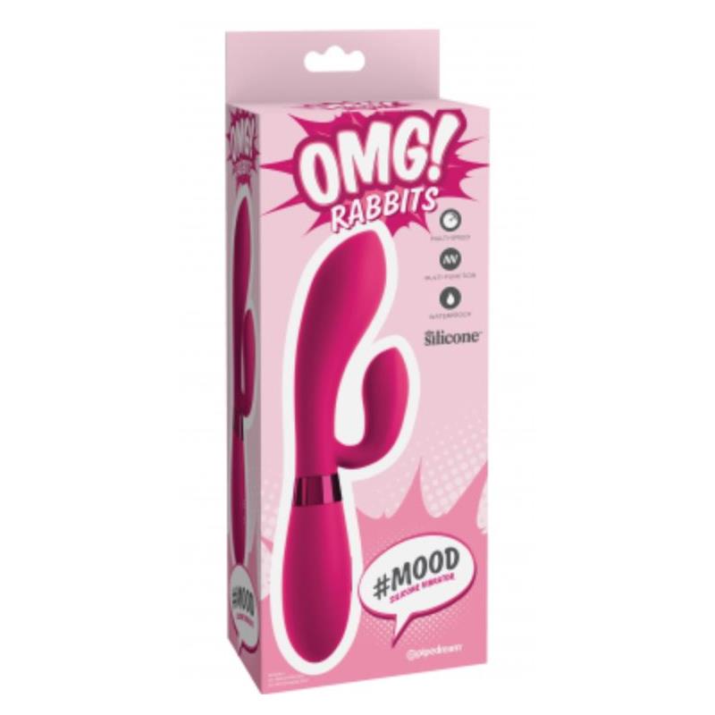 Pipedream OMG! Rabbits #Mood 10 Functions Silicone Vibrator Rabbit Vibrators