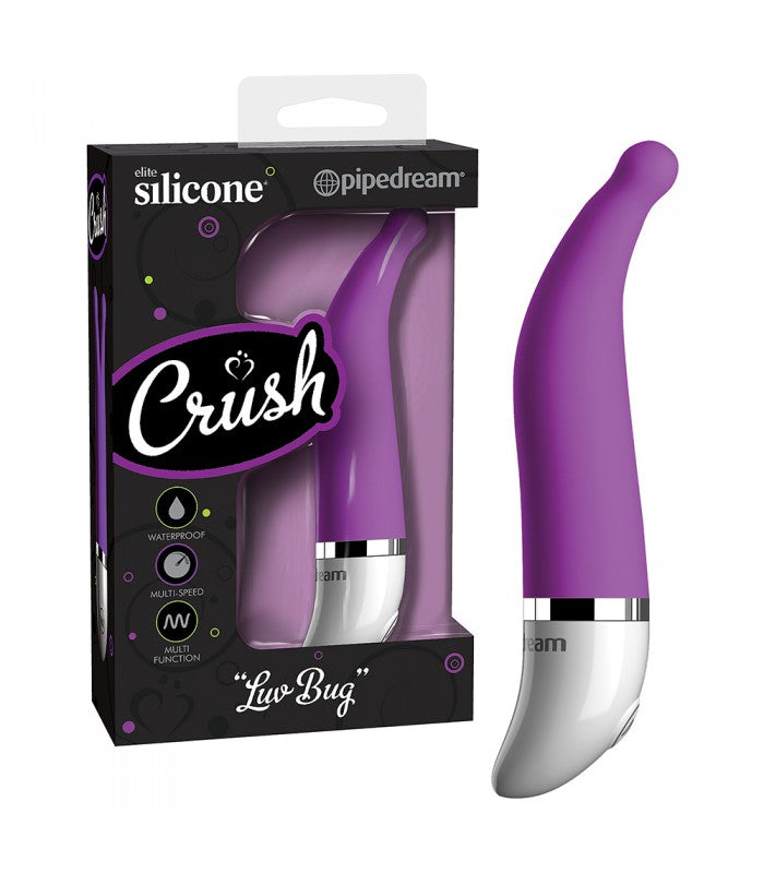 Pipedream Crush Luv Bug Silicone Clitoral Massager Waterproof Vibrators