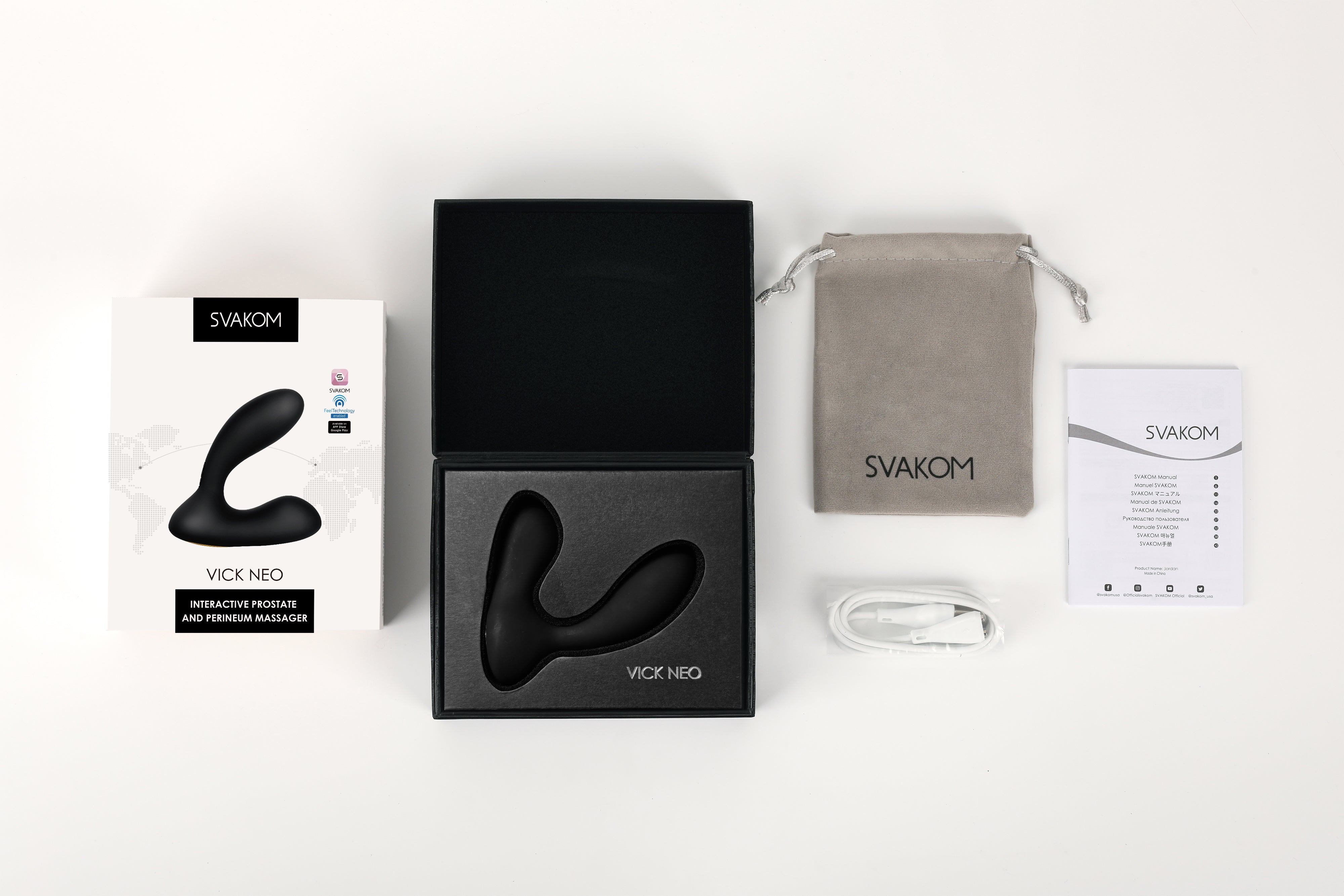 Svakom Vick Neo App Controlled Vibrating Prostate Massager Luxury Sex Toys
