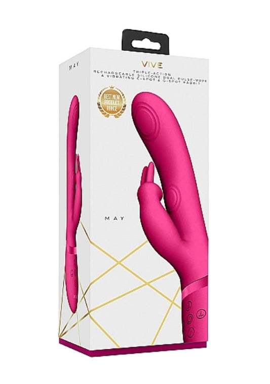 Vive MAY - Dual Pulse Wave Rabbit Vibrator for Unparalleled Satisfaction - Rabbit Vibrators