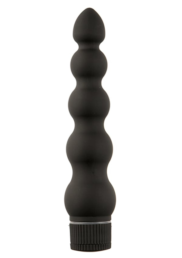Doc Johnson Black Magic 7 inch Ribbed Anal Vibrator Anal Vibrators