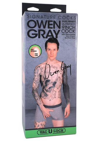 Doc Johnson Owen Gray Realistic Cock with Suction Cup - Realistic Dildos