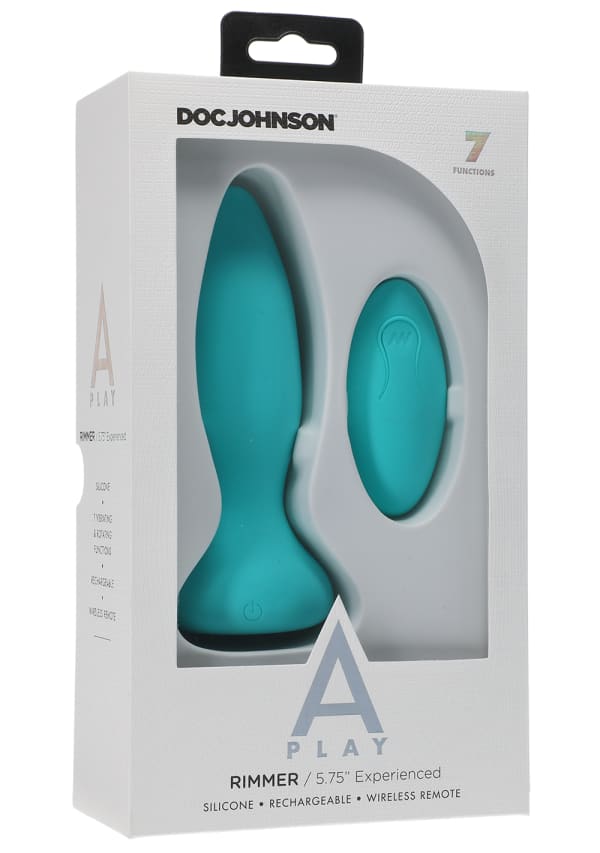 Doc Johnson A-Play Rimmer Rechargeable Silicone Anal Clit Ticklers and Pulsators