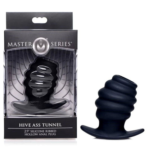 XR Brands Hive Ribbed Anal Plug - Indulge in Ecstasy - Butt Plugs