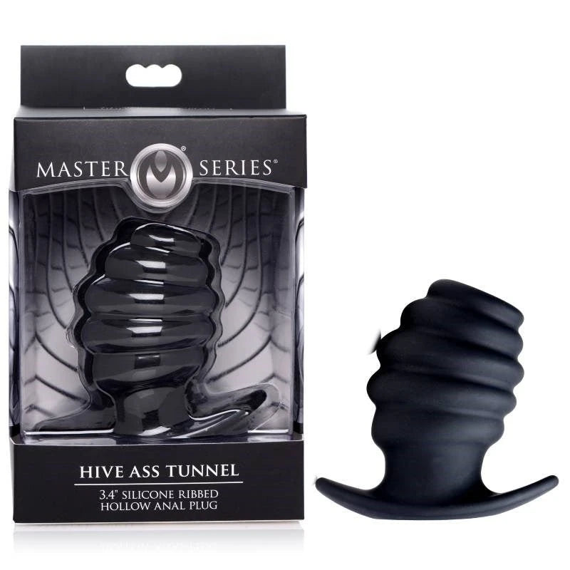 XR Brands Hive Ribbed Anal Plug - Indulge in Ecstasy Butt Plugs