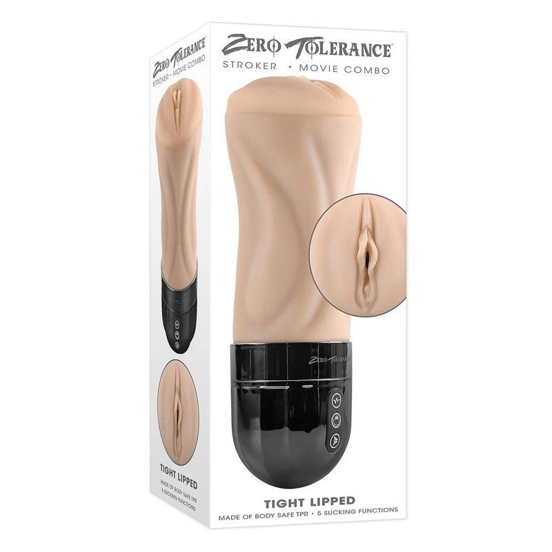 Zero Tolerance Tight Lipped Rechargeable Male Stroker Masturbators and Strokers