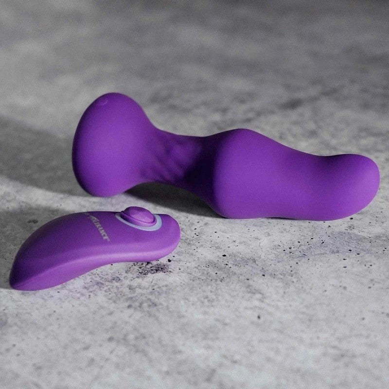 Zero Tolerance Tunnel Teaser Butt Plug with Remote Purple Butt Plugs