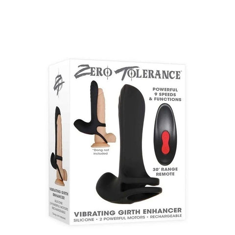 Zero Tolerance Vibrating Girth Enhancer Extension Black - Pumps, Extenders and Sleeves