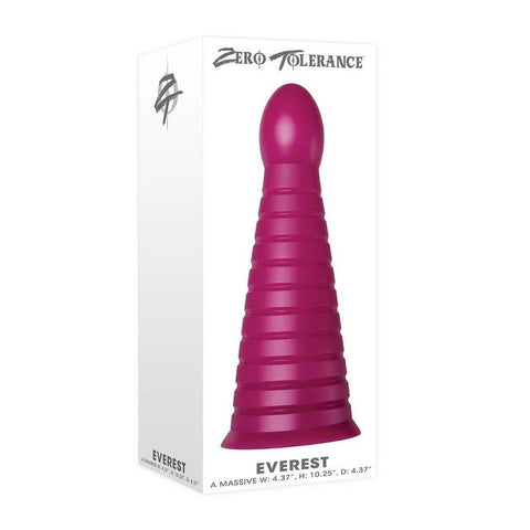 Zero Tolerance Everest Giant Butt Plug Burgundy - Butt Plugs