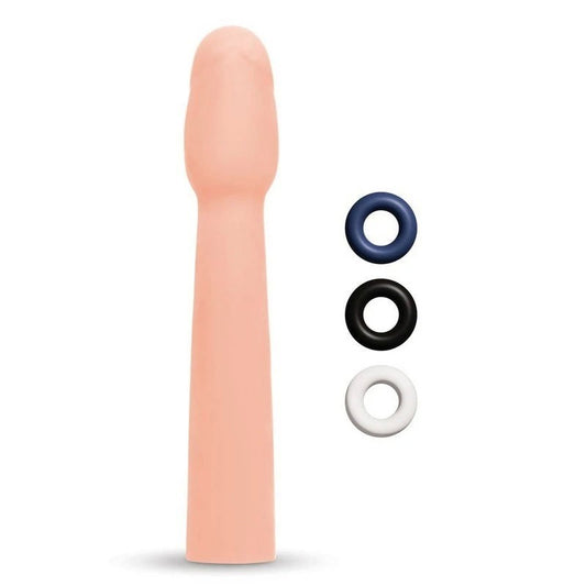 Size Up Realistic 2" Penis Extender - Enhance Your Intimate Experiences - Pumps, Extenders and Sleeves