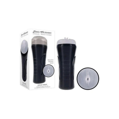 Zero Tolerance Hold Tight Vibrating Mens Stroker - Realistic Butts And Vaginas
