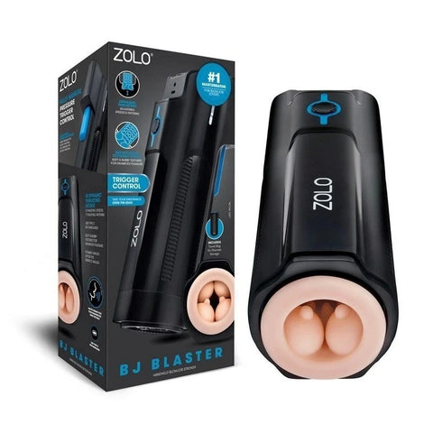 Zolo Pleasure Blaster - Powerful Vibrating & Thrusting Male Toy - Realistic Butts And Vaginas