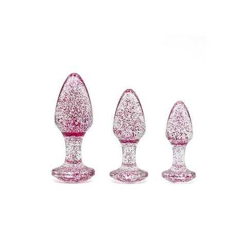 Sparkle and Indulge - Adam & Eve Glitter Gem Butt Plug Collection - Butt Plugs