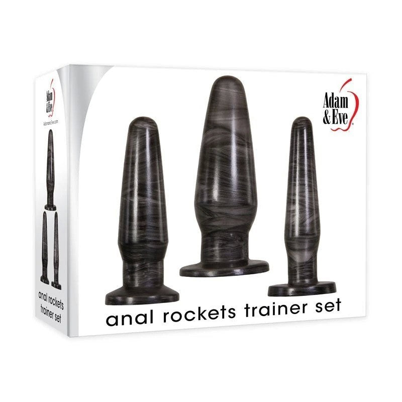 Adam & Eve Anal Rockets - Flexible Anal Adventure Kit Butt Plugs