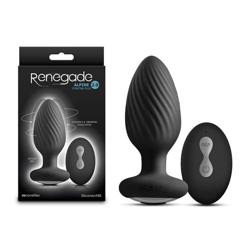 Renegade Alpine 2.0 - Rechargeable Gyrating Anal Plug for Unforgettable Experiences Anal Vibrators