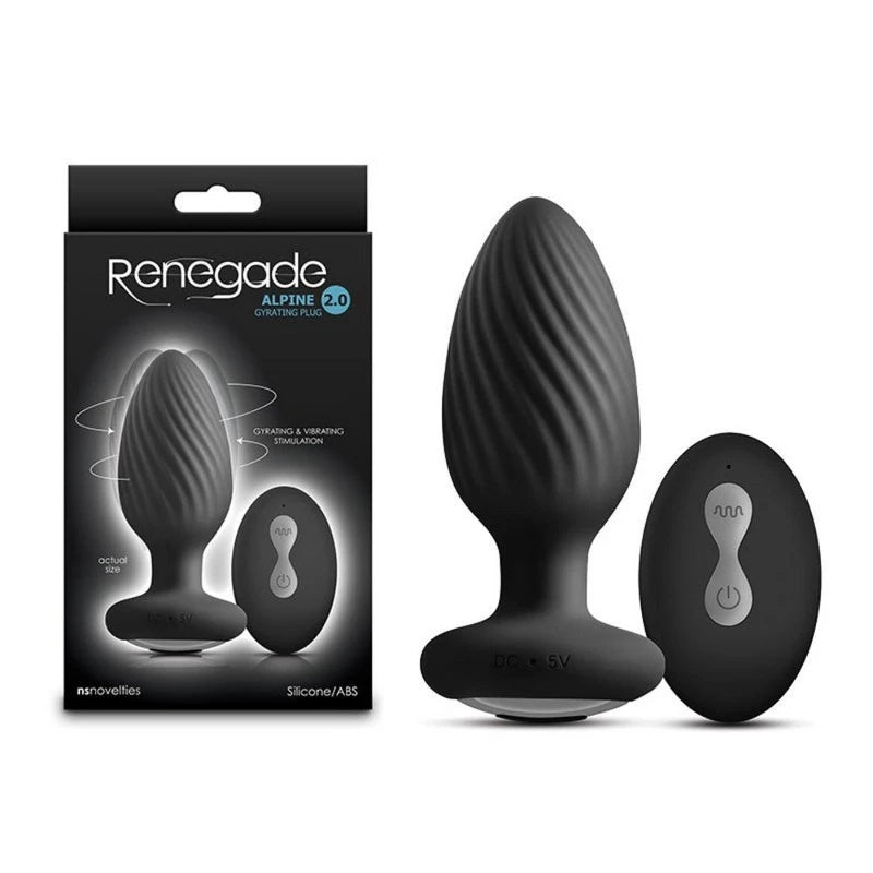 Renegade Alpine 2.0 - Rechargeable Gyrating Anal Plug for Unforgettable Experiences Anal Vibrators